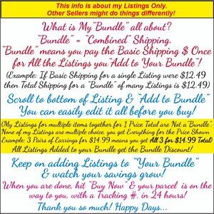 BUNDLE-ICIOUS for 20% OFF EVERYTHING! ADD 2 or more LISTINGS TO BUNDLE!